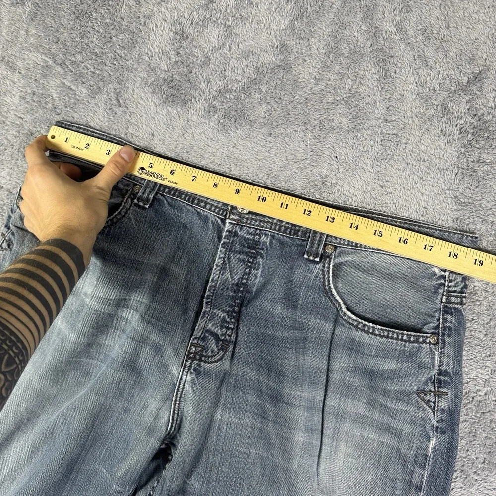 BKE Jeans Mens 38x34 Seth Bootcut Button‎ Fly Whisker Cowboy Baggy Y2K Grunge